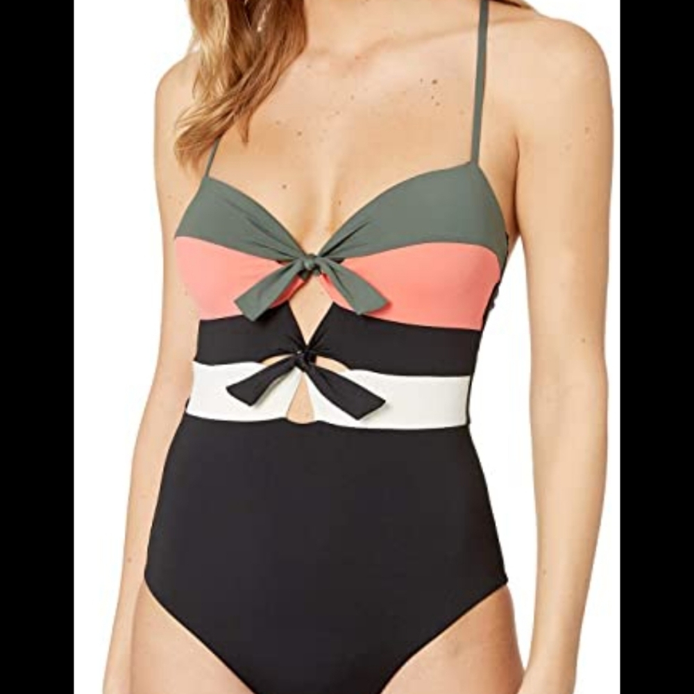 Becca multicolor low open back swimsuit